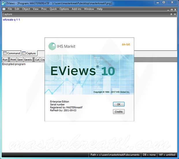 eviews 10 serial number